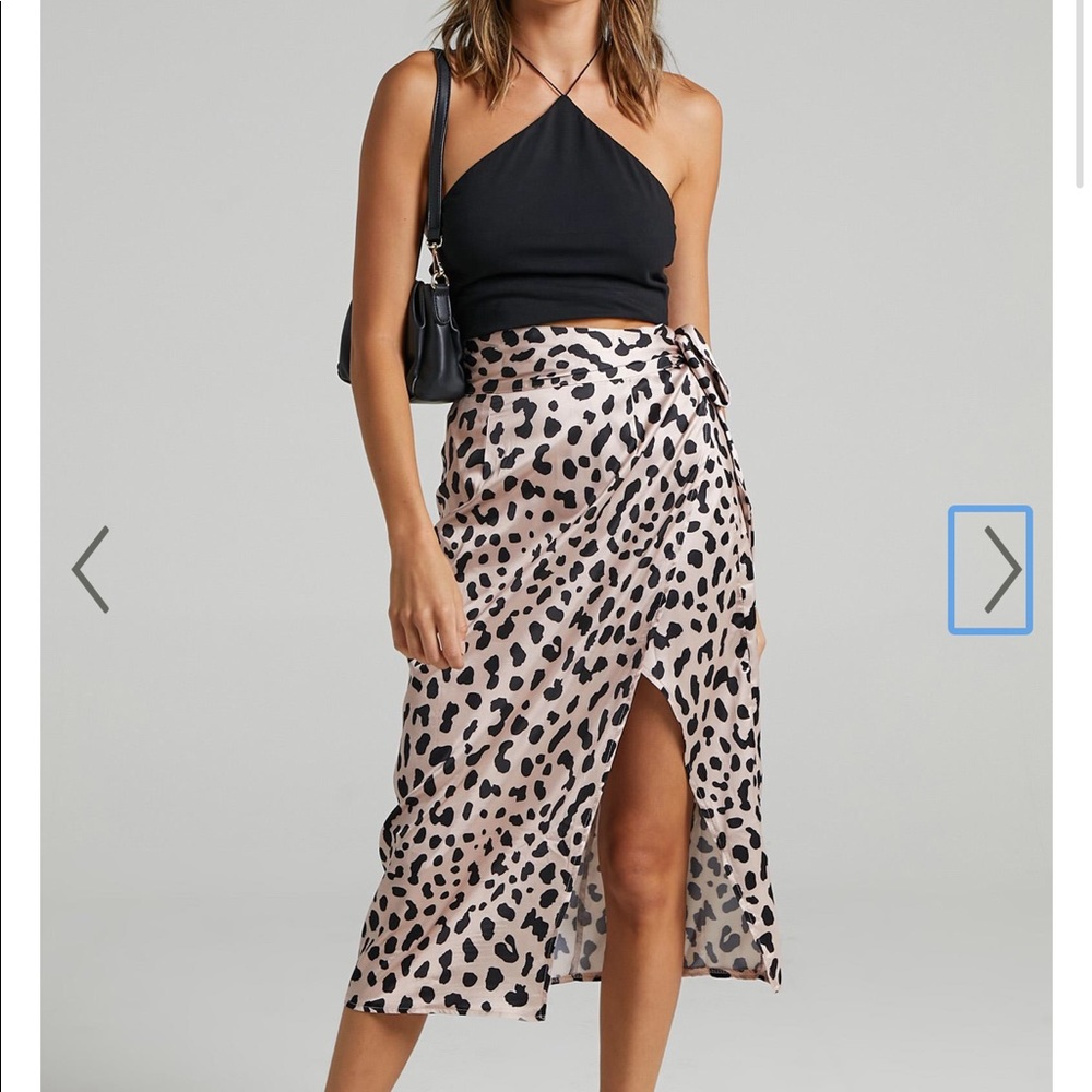 Showpo Leopard MIDI Skirt